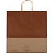 Recycelte Papiertasche groß, braun